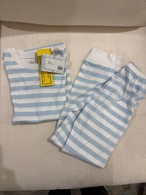 Kissy Kissy Light Blue & White Striped Kids Pajama Set
